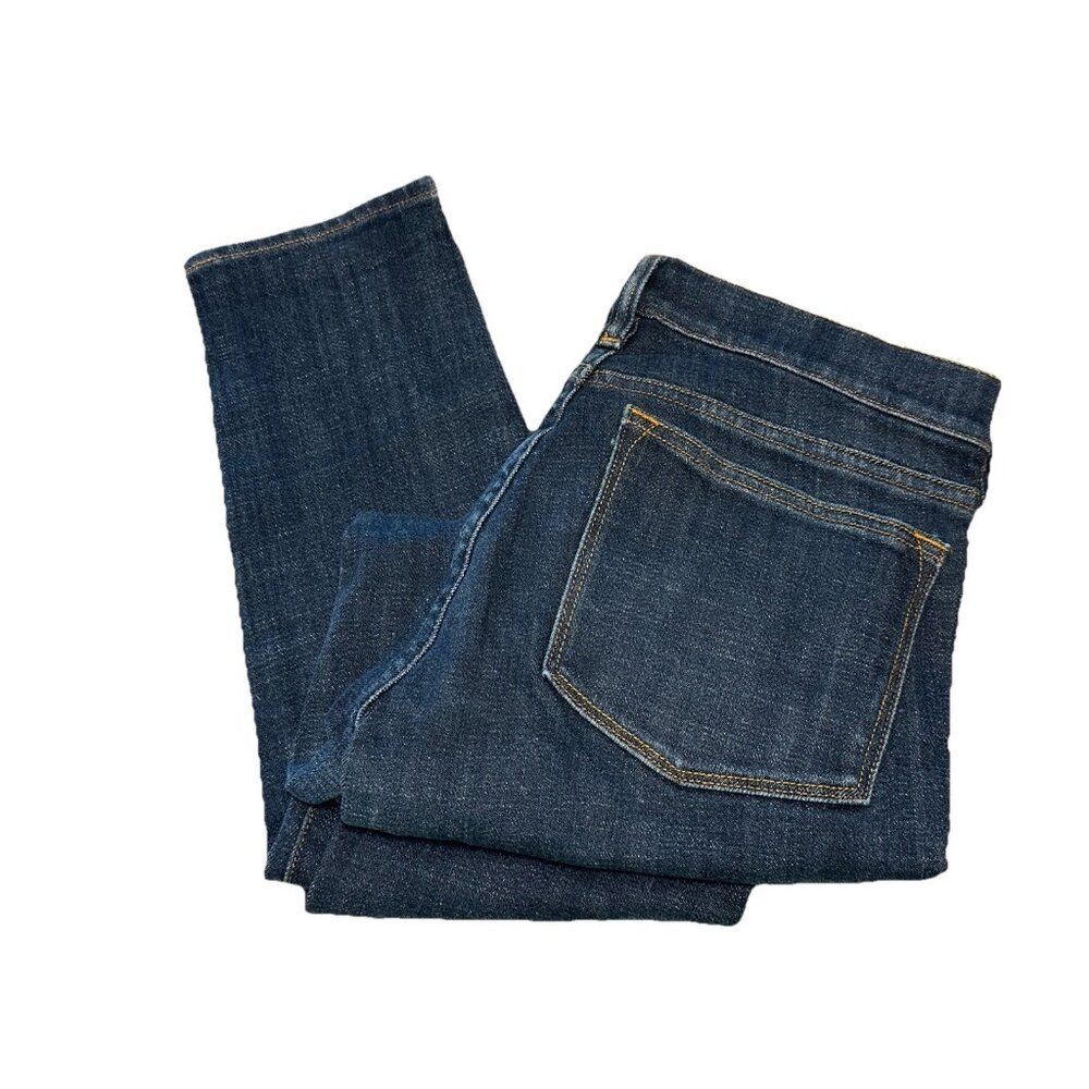 J. Crew Womens Sz 25 X 27โL Skinny Ankle Jeans Dark Wash Stretch